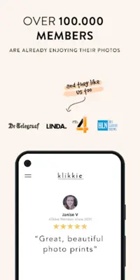 klikkie - Prints & Photo Books android App screenshot 0